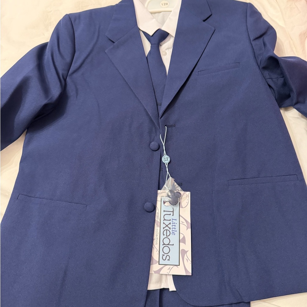 Blue Kids Tuxedo Set by Little Tuxedos